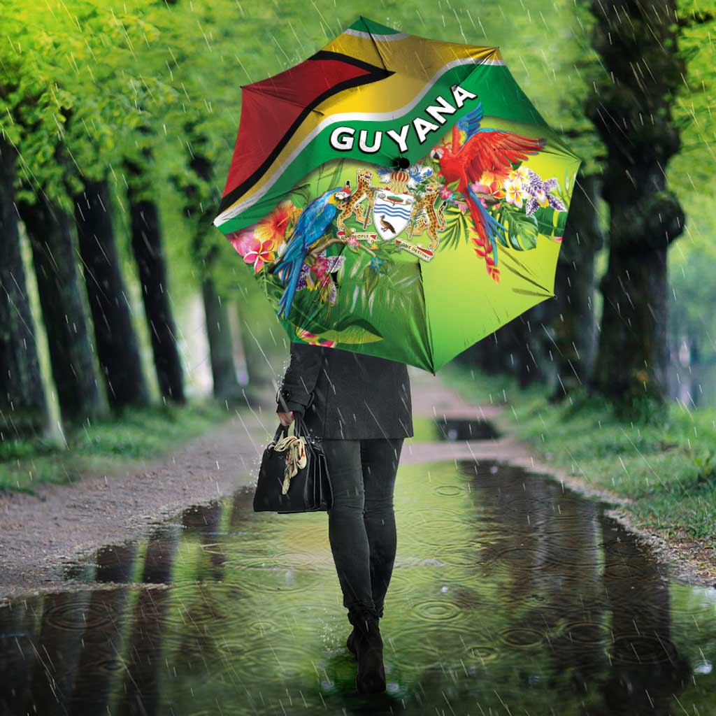 Guyana Republic Day Umbrella Happy Mashramani Flag Style