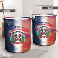 Dominican Republic Laundry Basket Happy Independence Day