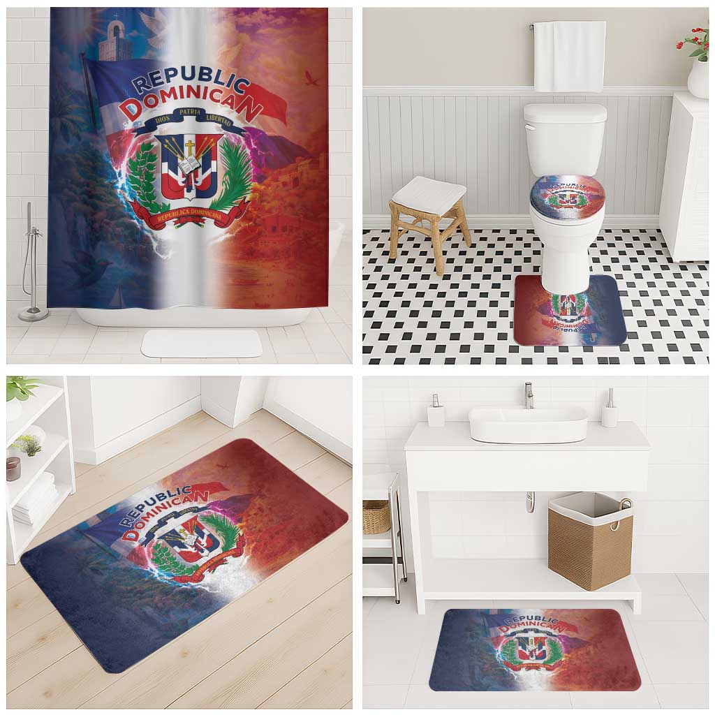 Dominican Republic Bathroom Set Happy Independence Day
