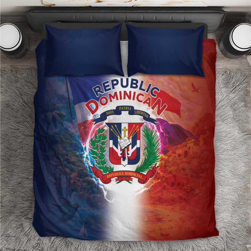 Dominican Republic Bedding Set Happy Independence Day