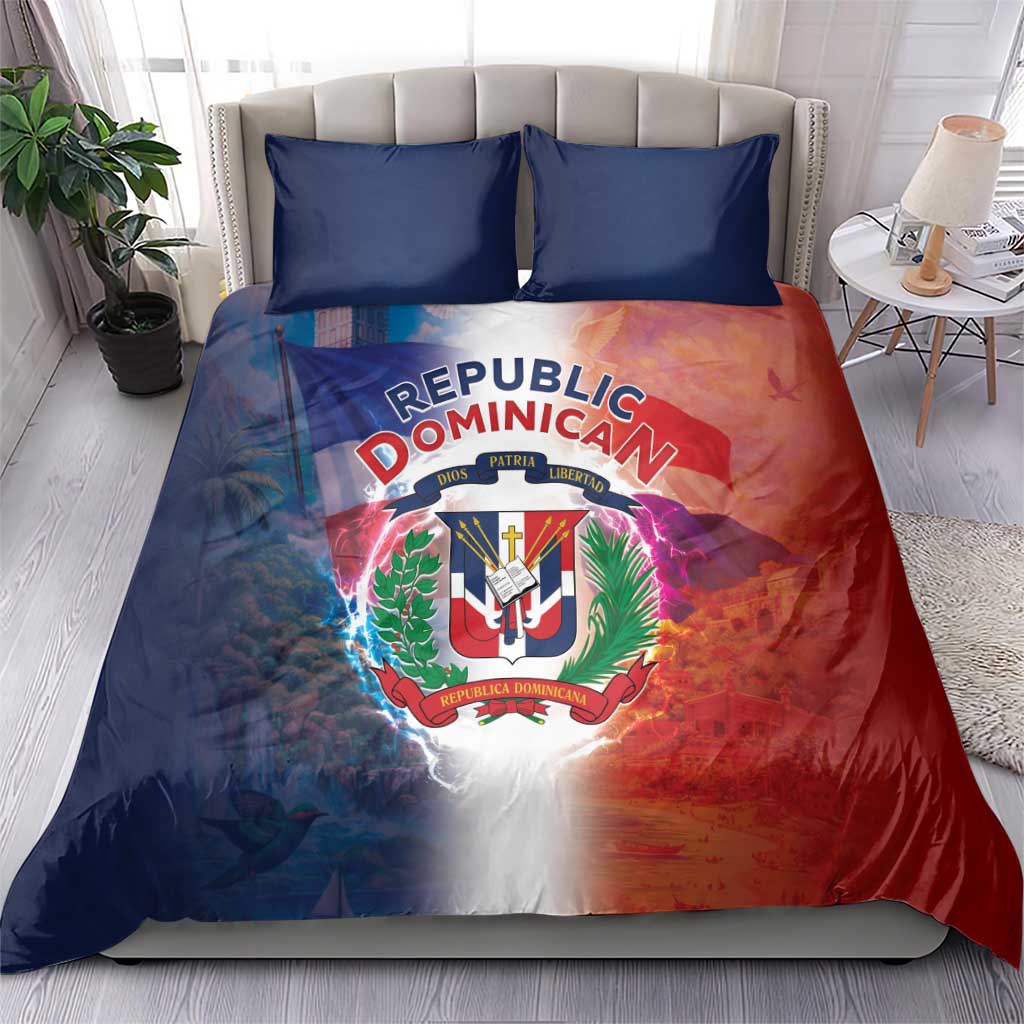 Dominican Republic Bedding Set Happy Independence Day