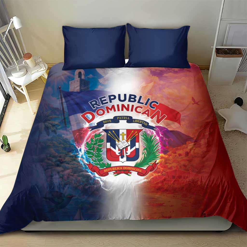 Dominican Republic Bedding Set Happy Independence Day