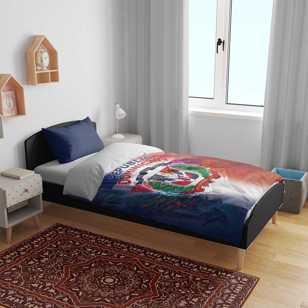 Dominican Republic Bedding Set Happy Independence Day