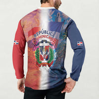 Dominican Republic Button Sweatshirt Happy Independence Day