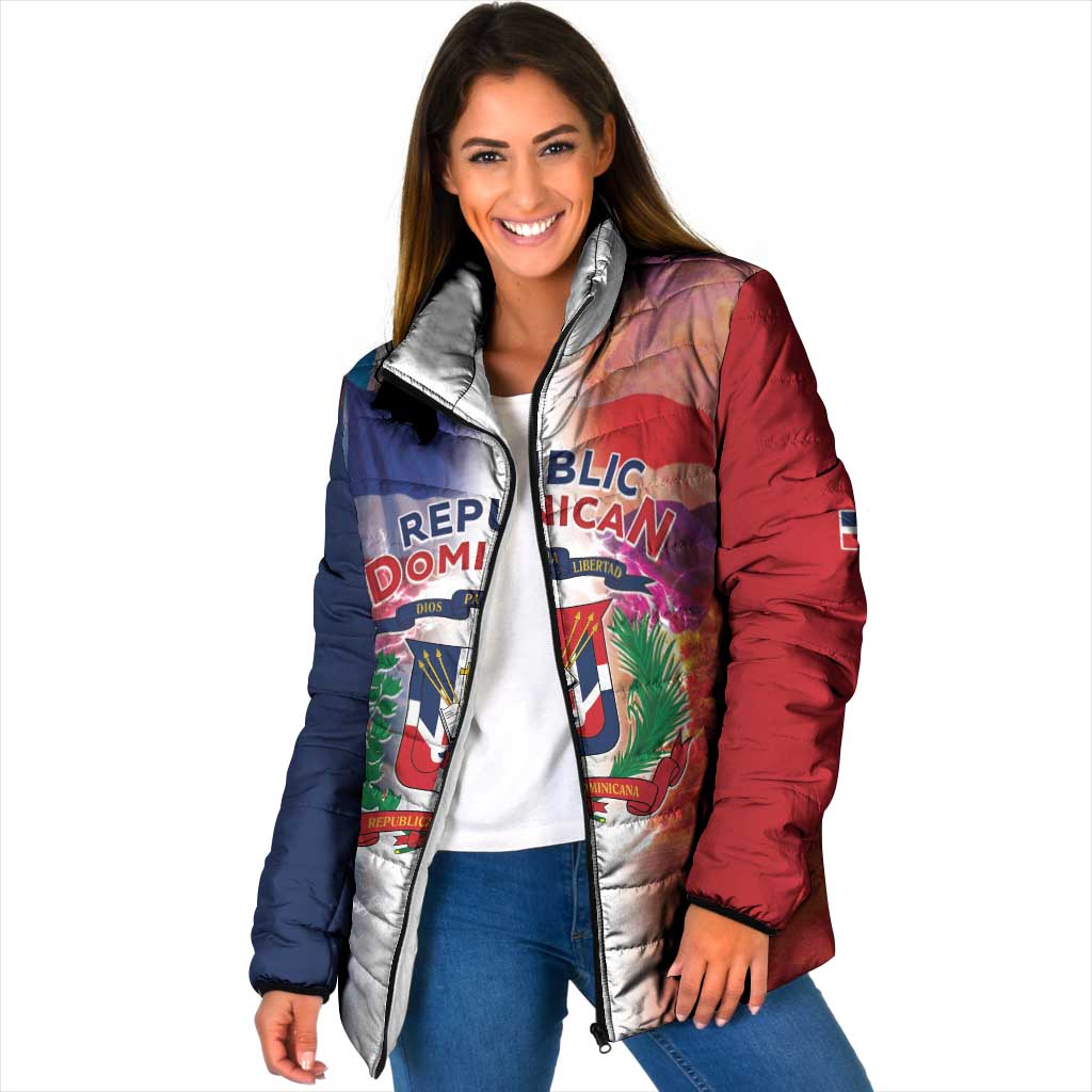 Dominican Republic Padded Jacket Happy Independence Day