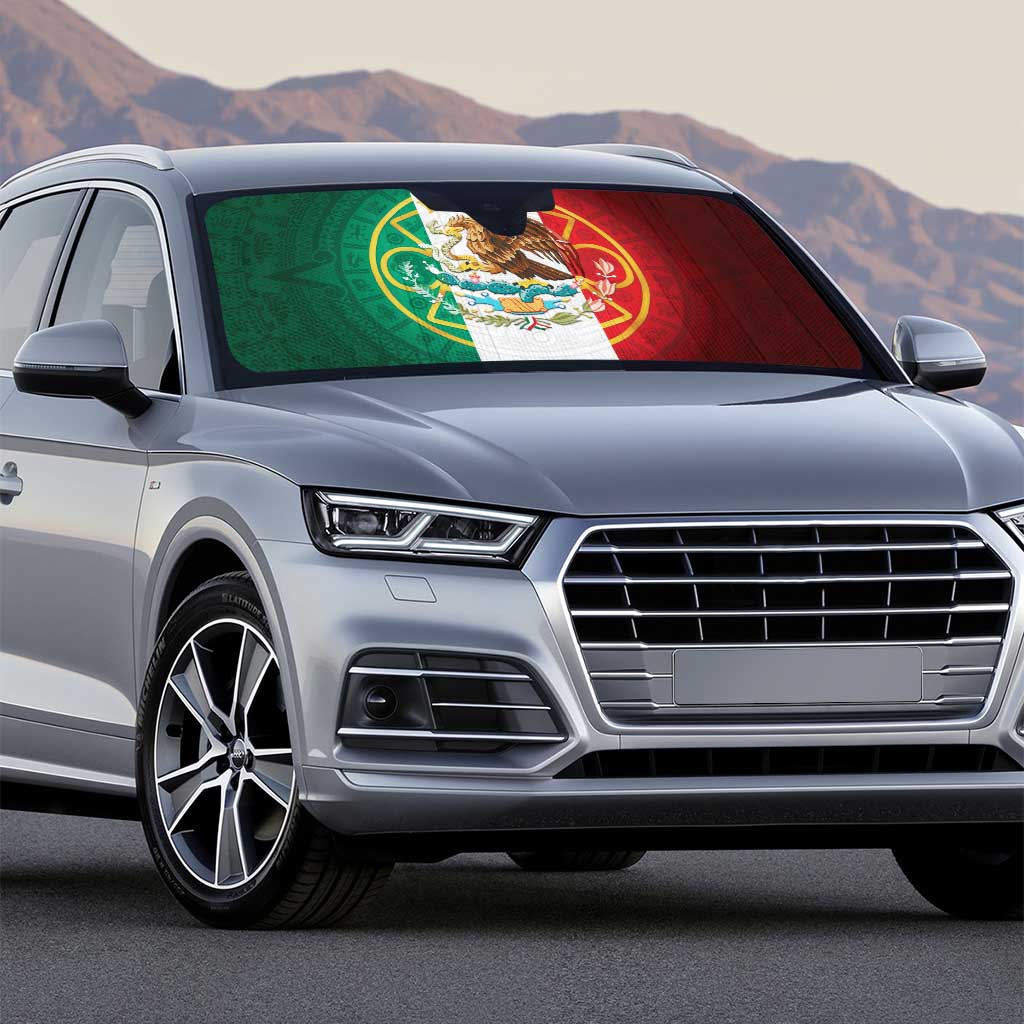 Mexico Aztec Auto Sun Shade Flag Style