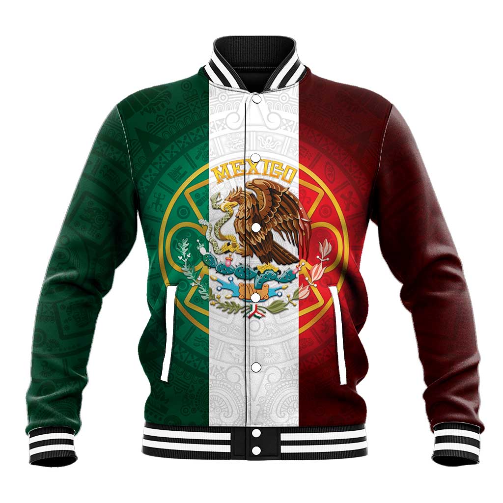Mexico Aztec Baseball Jacket Flag Style