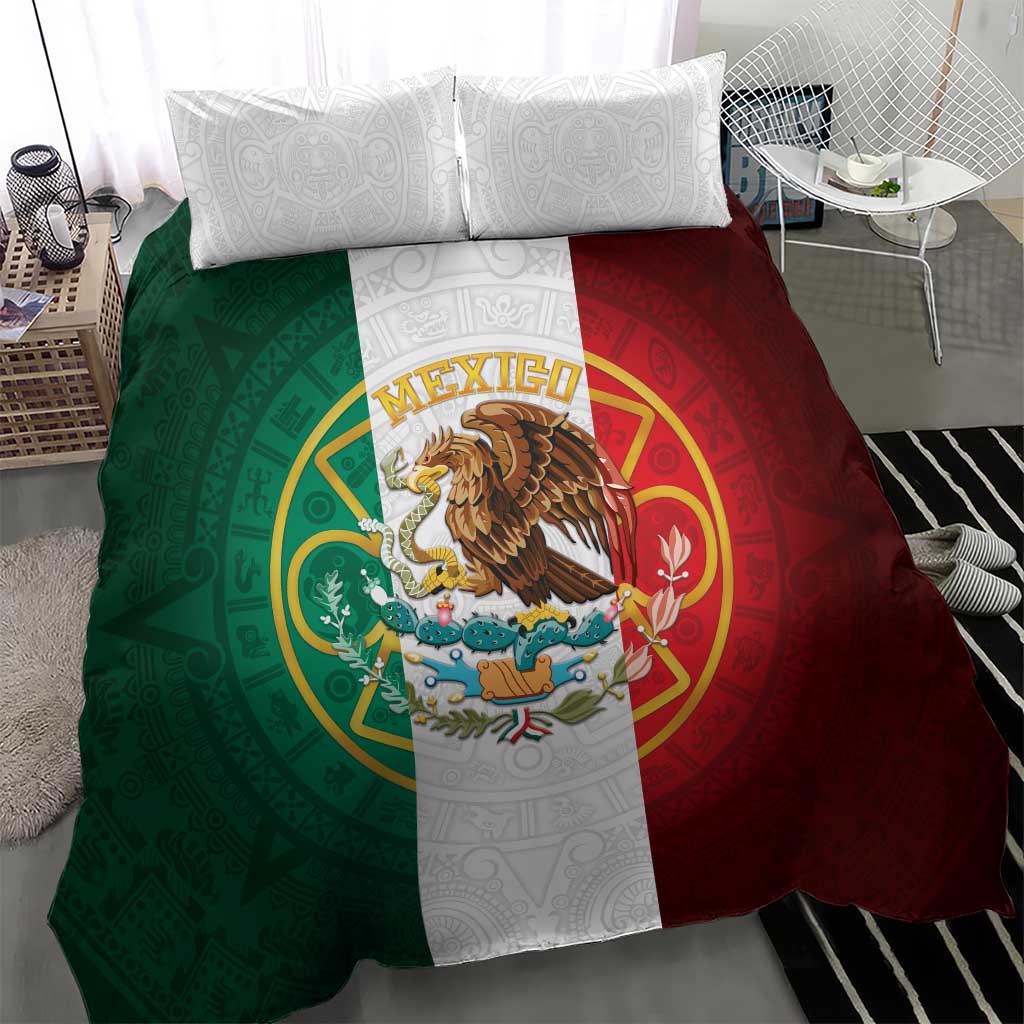 Mexico Aztec Bedding Set Flag Style