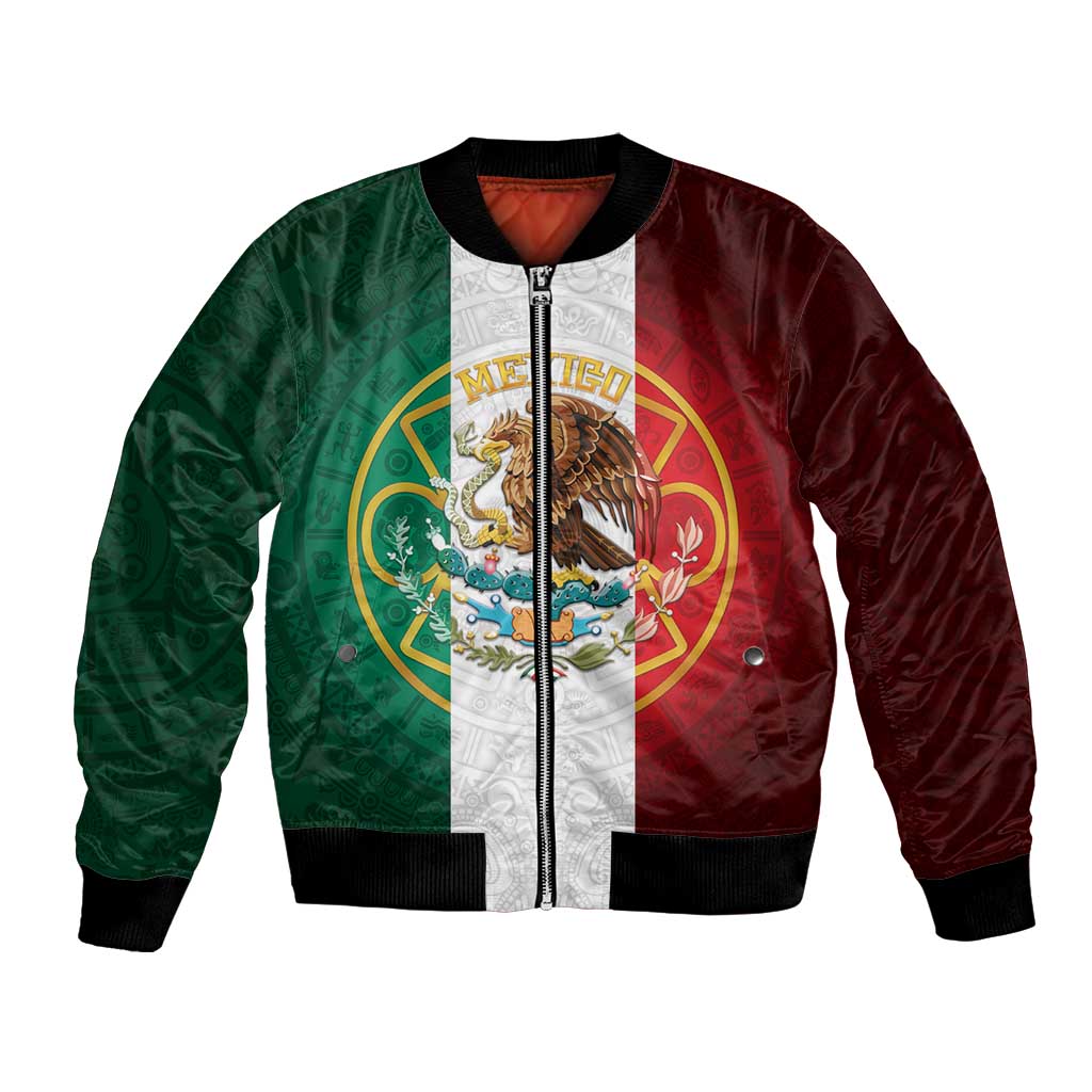 Mexico Aztec Bomber Jacket Flag Style