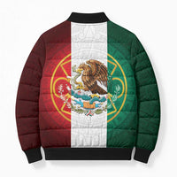 Mexico Aztec Bomber Puffer Jacket Flag Style
