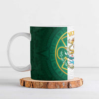 Mexico Aztec Ceramic Mug Flag Style