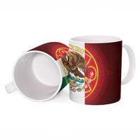 Mexico Aztec Ceramic Mug Flag Style