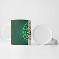 Mexico Aztec Ceramic Mug Flag Style