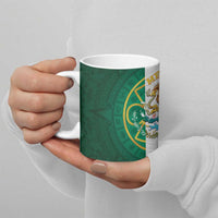 Mexico Aztec Ceramic Mug Flag Style