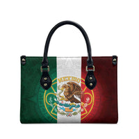 Mexico Aztec Leather Bag Flag Style