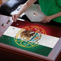 Mexico Aztec Puzzle Flag Style