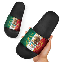 Mexico Aztec Slide Sandals Flag Style