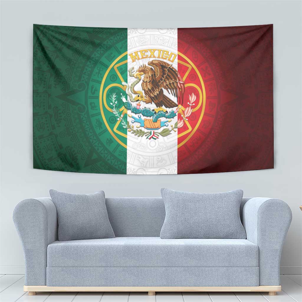 Mexico Aztec Tapestry Flag Style