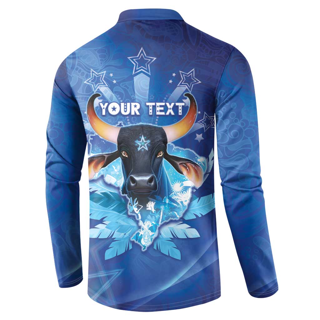 Personalized Boi Caprichoso Button Sweatshirt Brazil Folklore Festival - Wonder Print Shop