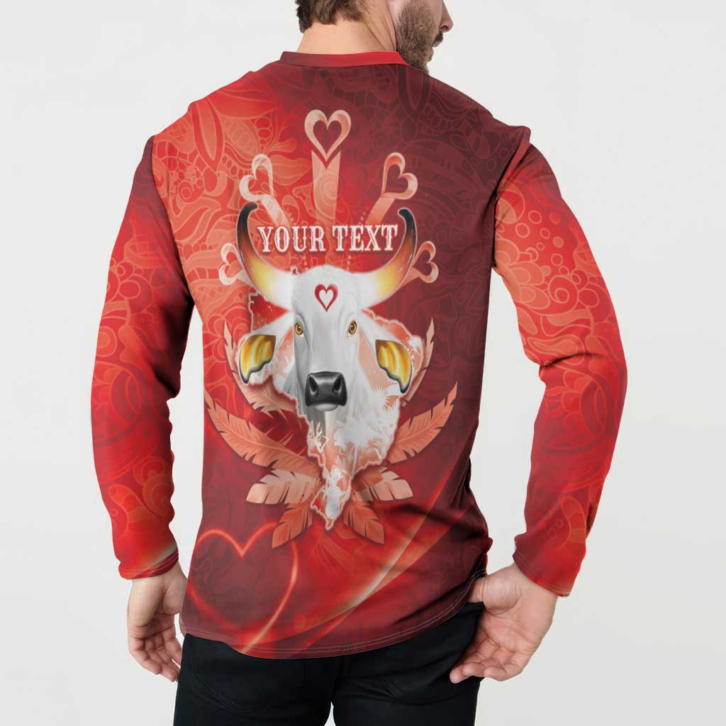 Personalized Boi Garantido Button Sweatshirt Brazil Folklore Festival - Wonder Print Shop