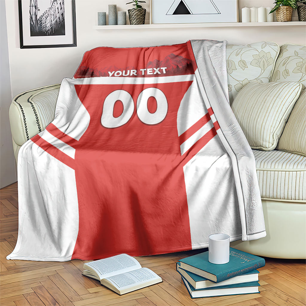 Custom Switzerland Football 2026 Blanket Swiss Alps Special Style