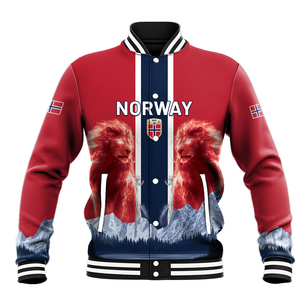 Custom Norway Football 2026 Baseball Jacket Norge On Top
