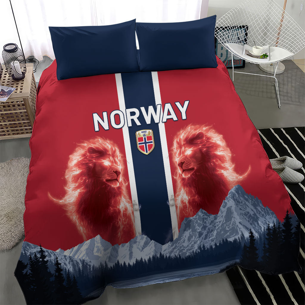 Norway Football 2026 Bedding Set Norge On Top