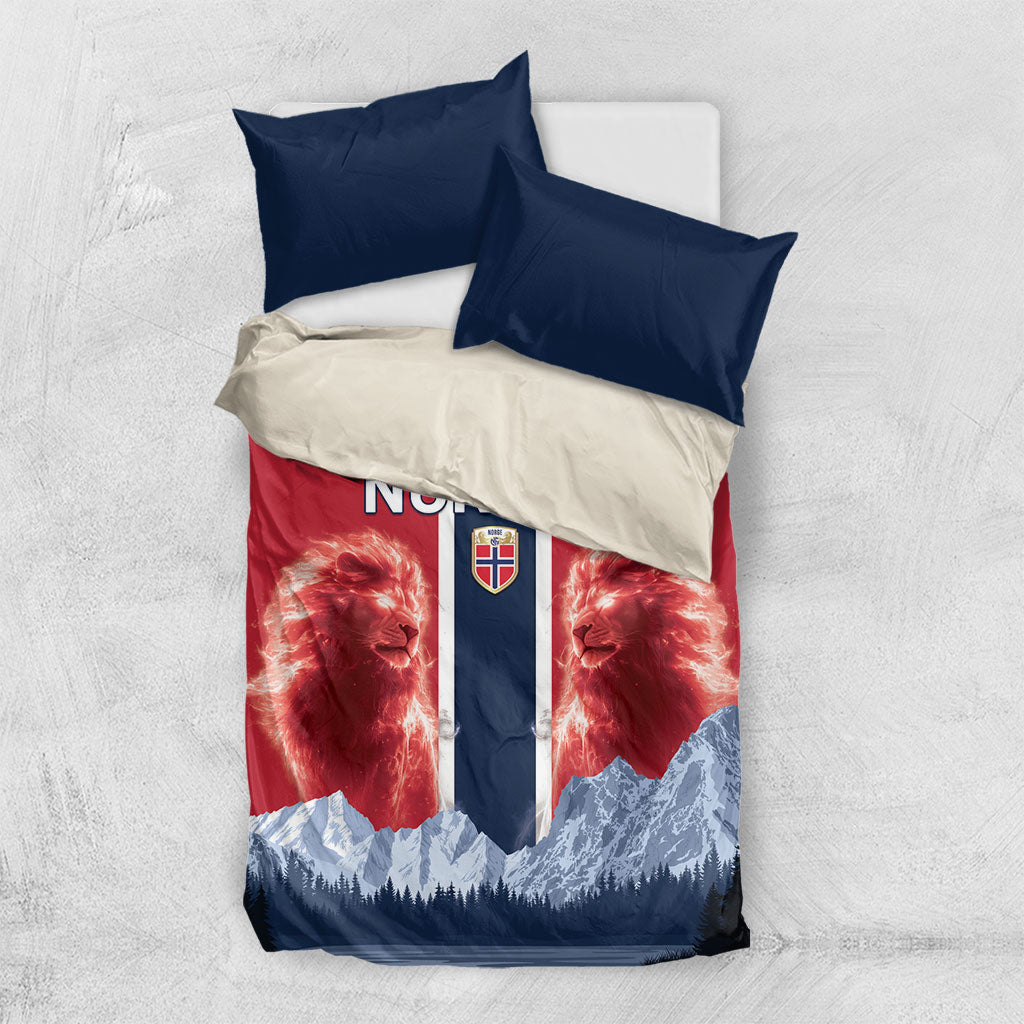 Norway Football 2026 Bedding Set Norge On Top
