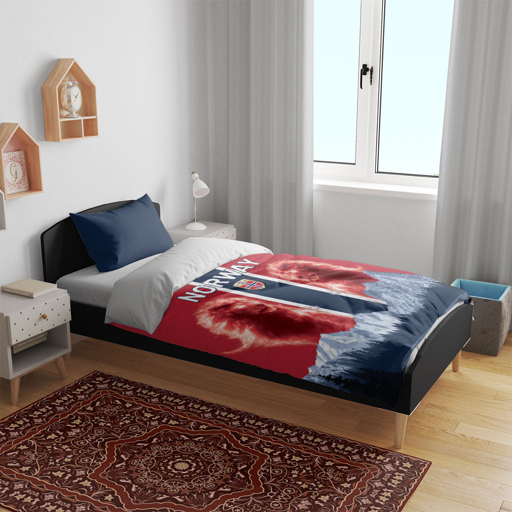 Norway Football 2026 Bedding Set Norge On Top