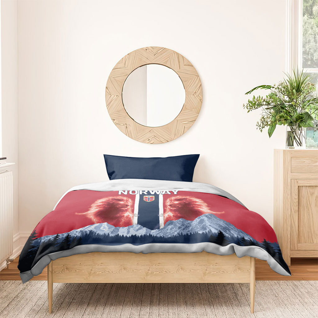 Norway Football 2026 Bedding Set Norge On Top