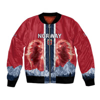 Custom Norway Football 2026 Bomber Jacket Norge On Top