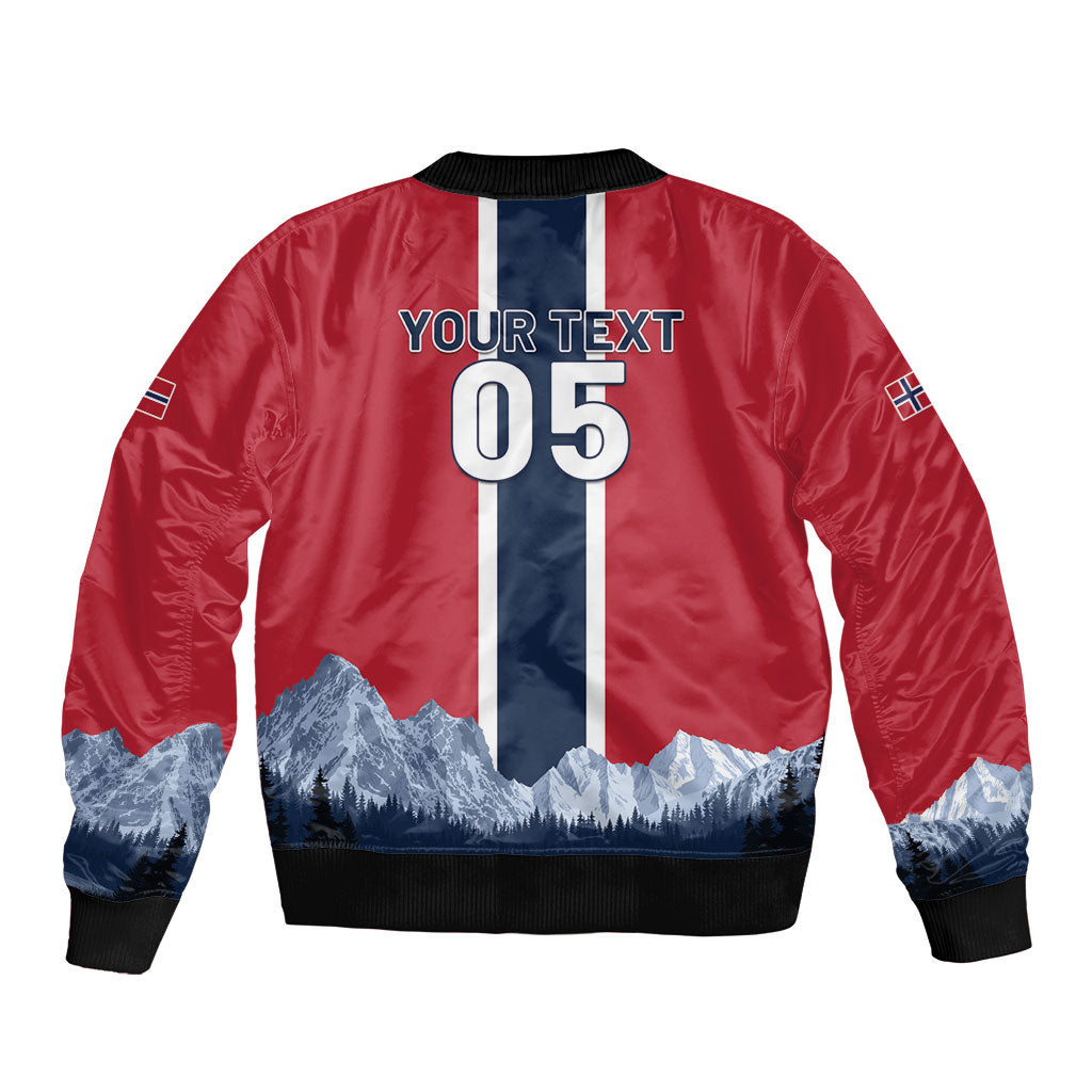 Custom Norway Football 2026 Bomber Jacket Norge On Top