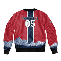 Custom Norway Football 2026 Bomber Jacket Norge On Top