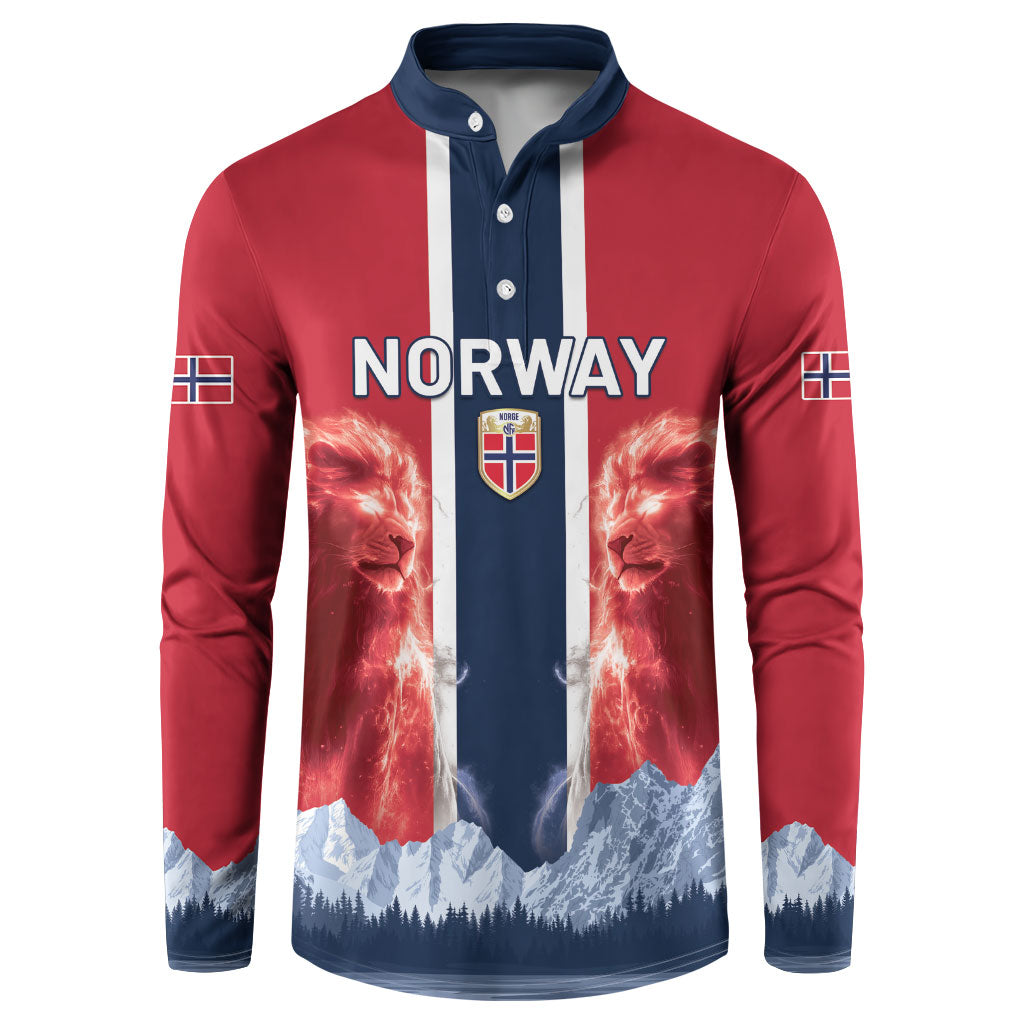 Custom Norway Football 2026 Button Sweatshirt Norge On Top