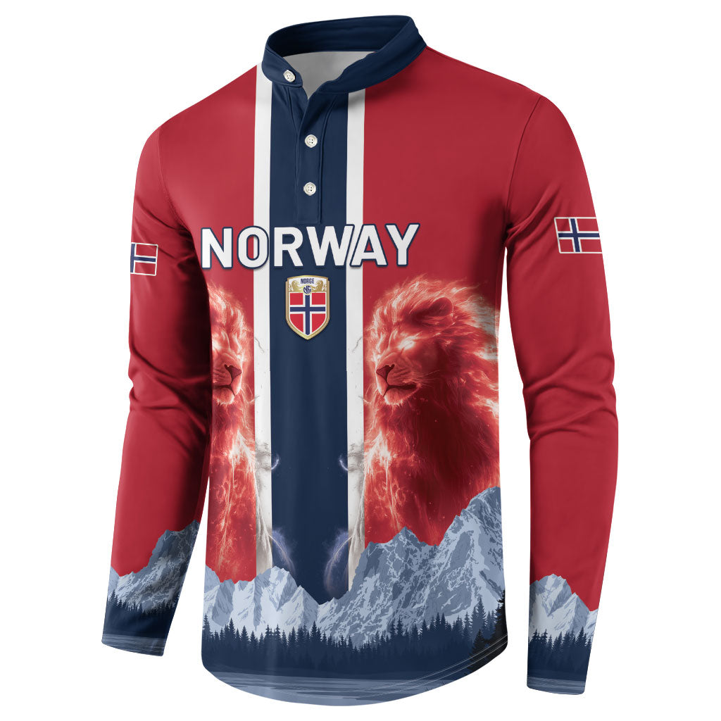 Custom Norway Football 2026 Button Sweatshirt Norge On Top