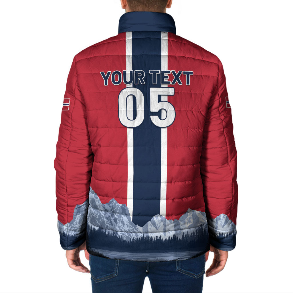Custom Norway Football 2026 Padded Jacket Norge On Top