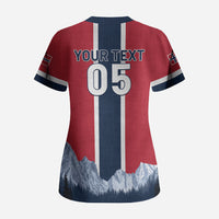 Custom Norway Football 2026 Scrub Top Norge On Top