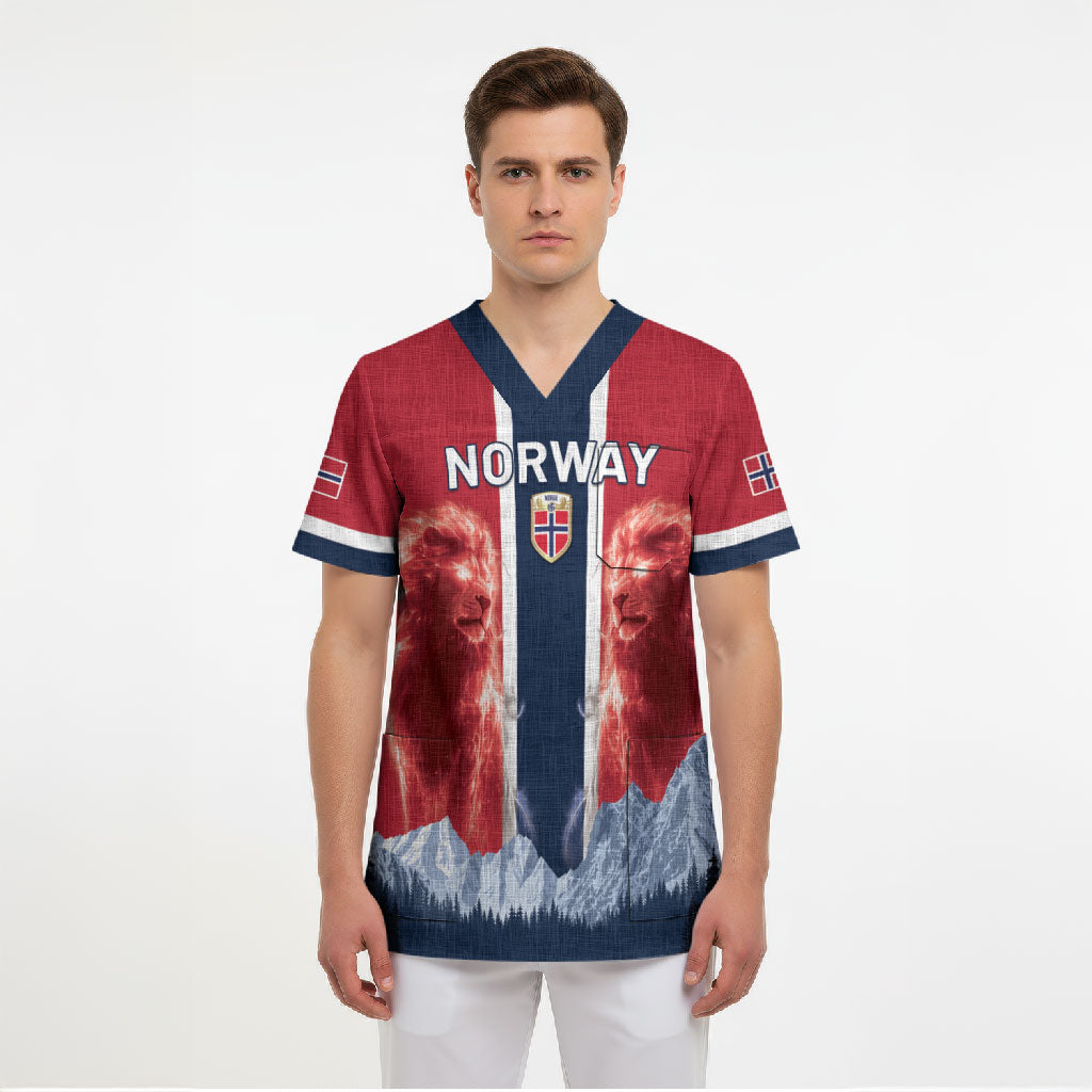 Custom Norway Football 2026 Scrub Top Norge On Top