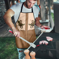 Cowgirl Dinosaur Apron Retro Western Yoke - Wonder Print Shop