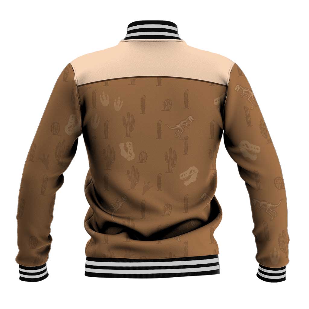 Cowgirl Dinosaur Baseball Jacket Retro Western Yoke - Wonder Print Shop