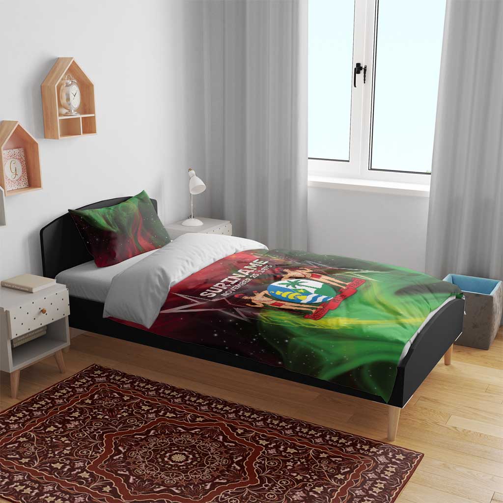 Suriname Independence Day Bedding Set Wan Switi Srefidensi Dey - Wonder Print Shop