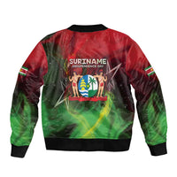 Suriname Independence Day Bomber Jacket Wan Switi Srefidensi Dey - Wonder Print Shop