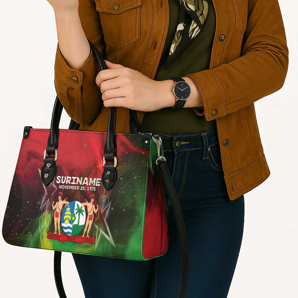 Suriname Independence Day Leather Bag Wan Switi Srefidensi Dey - Wonder Print Shop