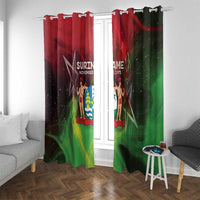 Suriname Independence Day Window Curtain Wan Switi Srefidensi Dey - Wonder Print Shop