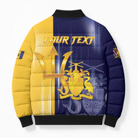 Barbados Independence Day Bomber Puffer Jacket Proud To Be Barbadian - Wonder Print Shop
