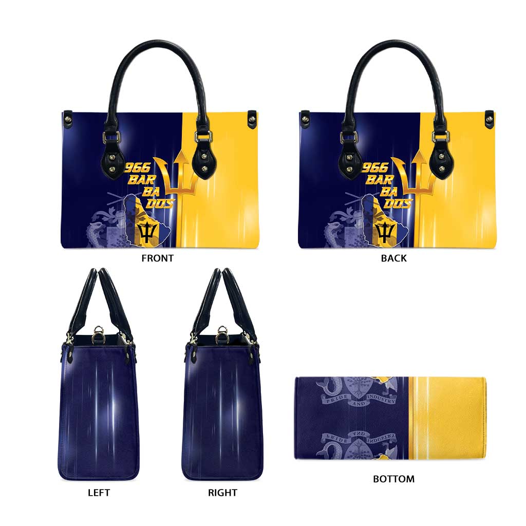 Barbados Independence Day Leather Bag Proud To Be Barbadian - Wonder Print Shop