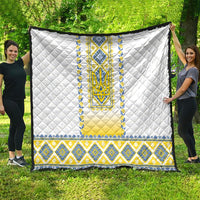 Ukrainian Tryzub Quilt Vyshyvanka Inspired Patterns White