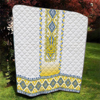 Ukrainian Tryzub Quilt Vyshyvanka Inspired Patterns White