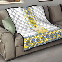 Ukrainian Tryzub Quilt Vyshyvanka Inspired Patterns White