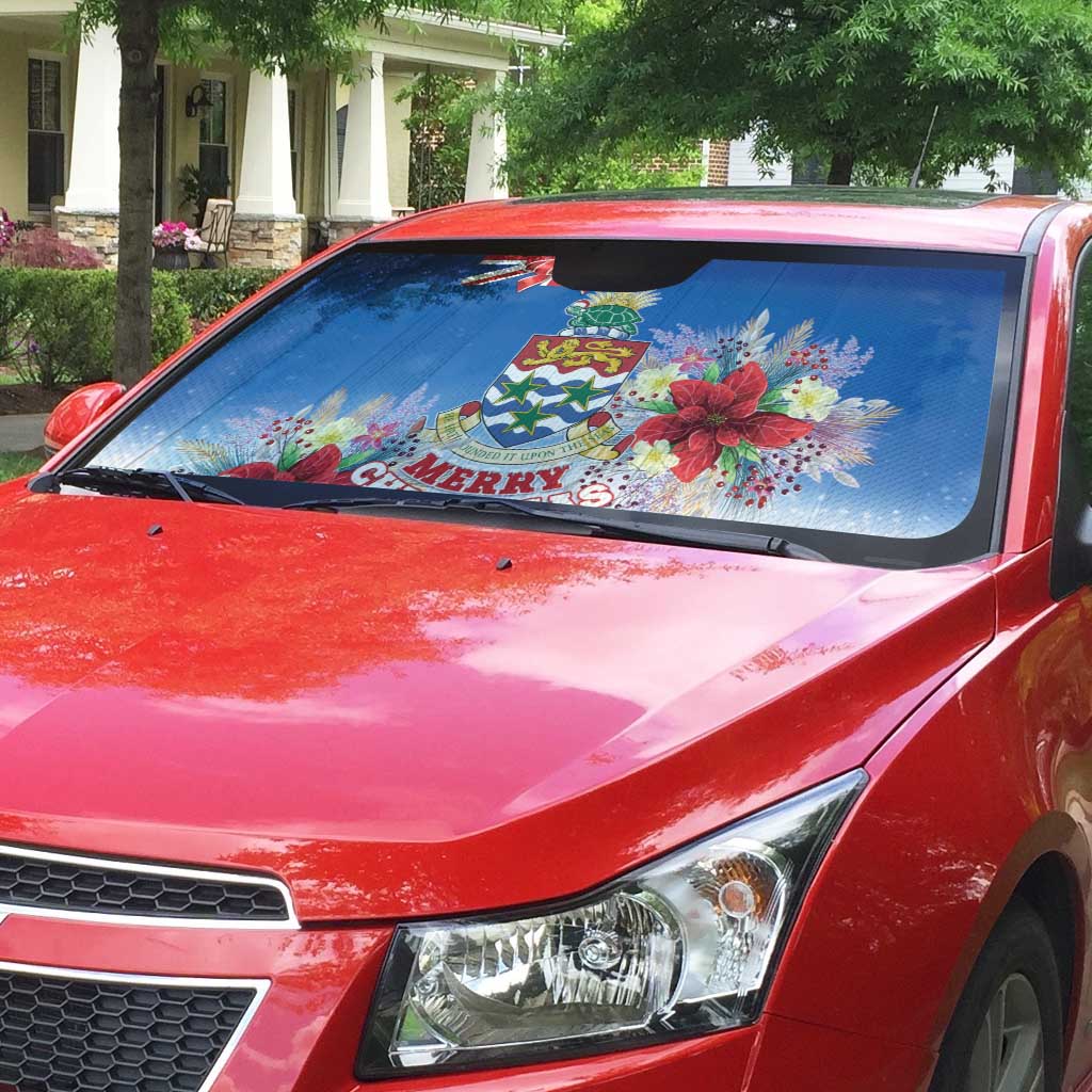 Cayman Islands Christmas Auto Sun Shade Coquette Bow Xmas Vibe - Wonder Print Shop